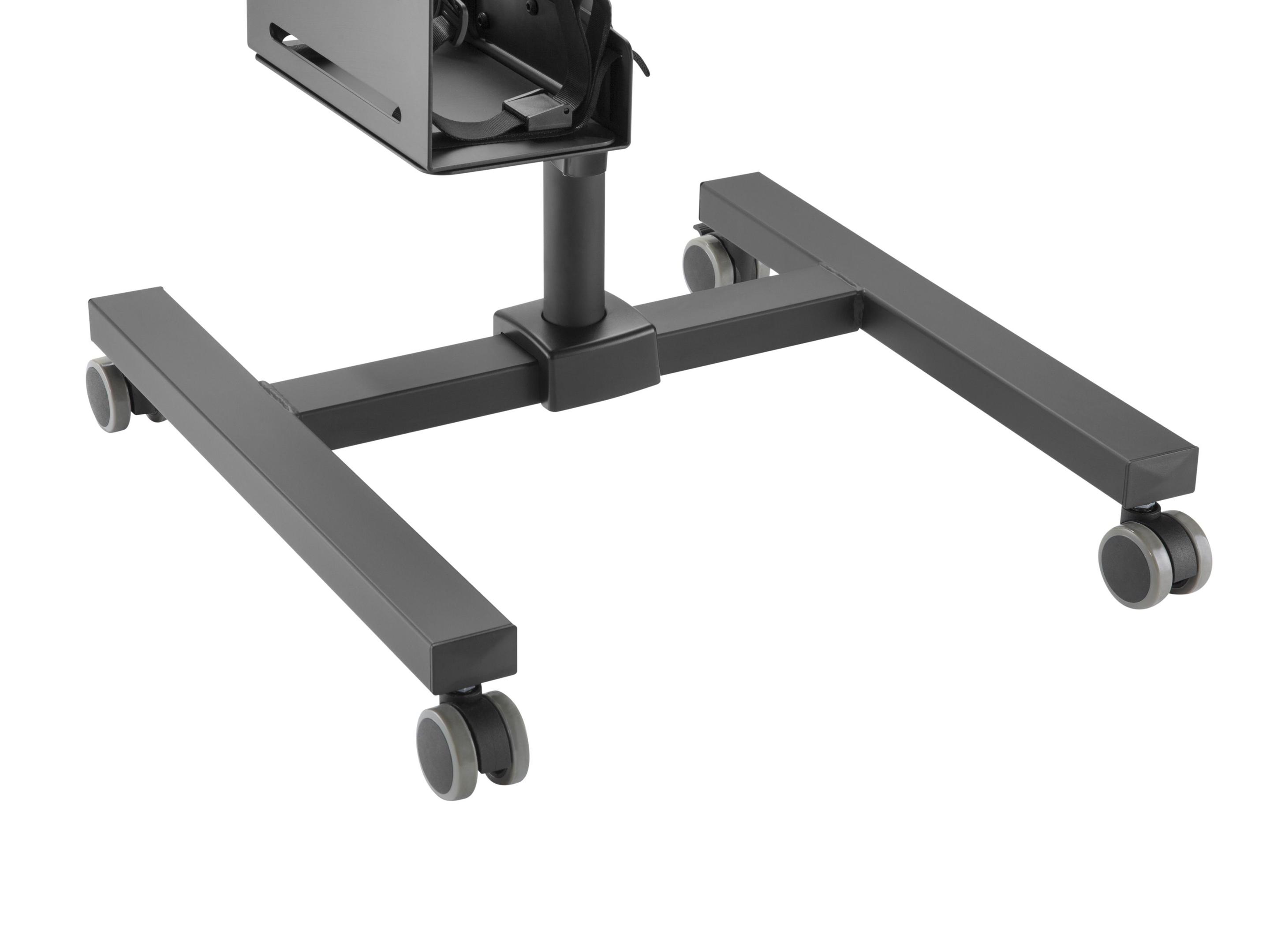 Suporte de Chão com Rodas EQUIP 650171 (Até 100 x 100 mm - 81,3 cm - 8 kg - Preto), miniatura 4