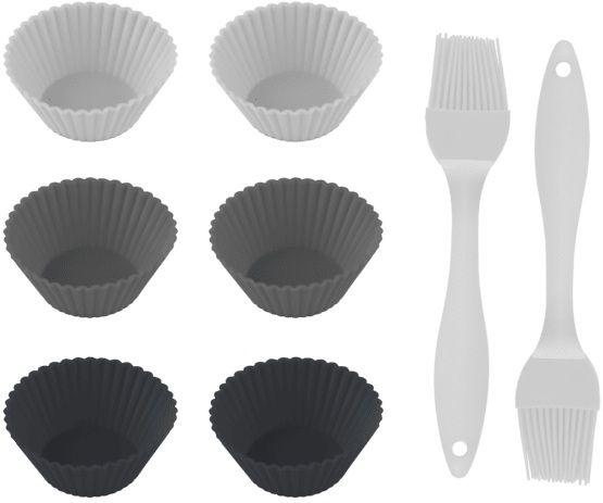 Pack de Formas para Donuts e Muffins CECOTEC Cecofry SweetBake (Silicone - Cinzento), miniatura 3