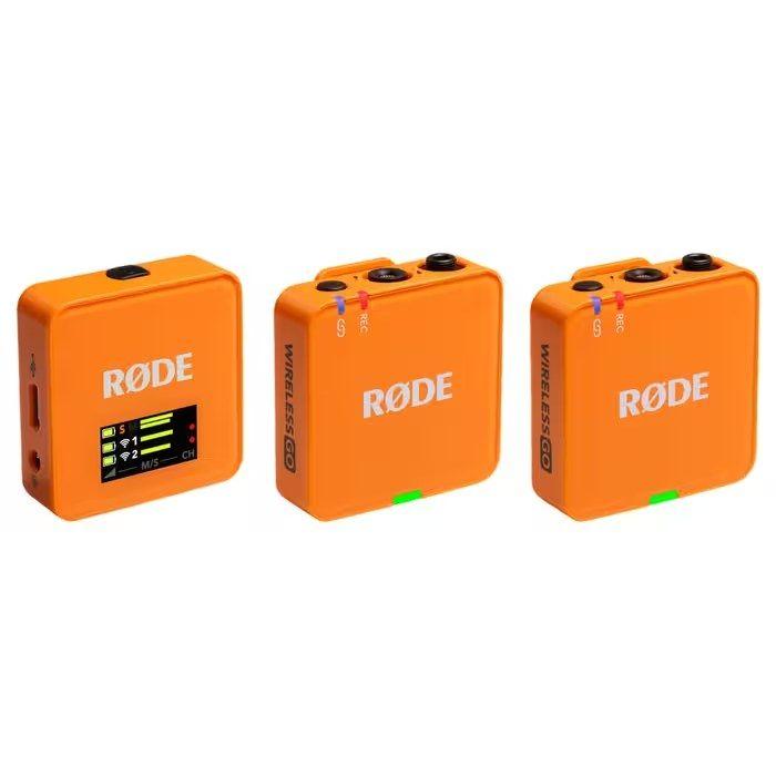 Microfone de Lapela Sem Fios RODE Wireless GO (Gen 3) (Omnidirecional - 260 m - Laranja)