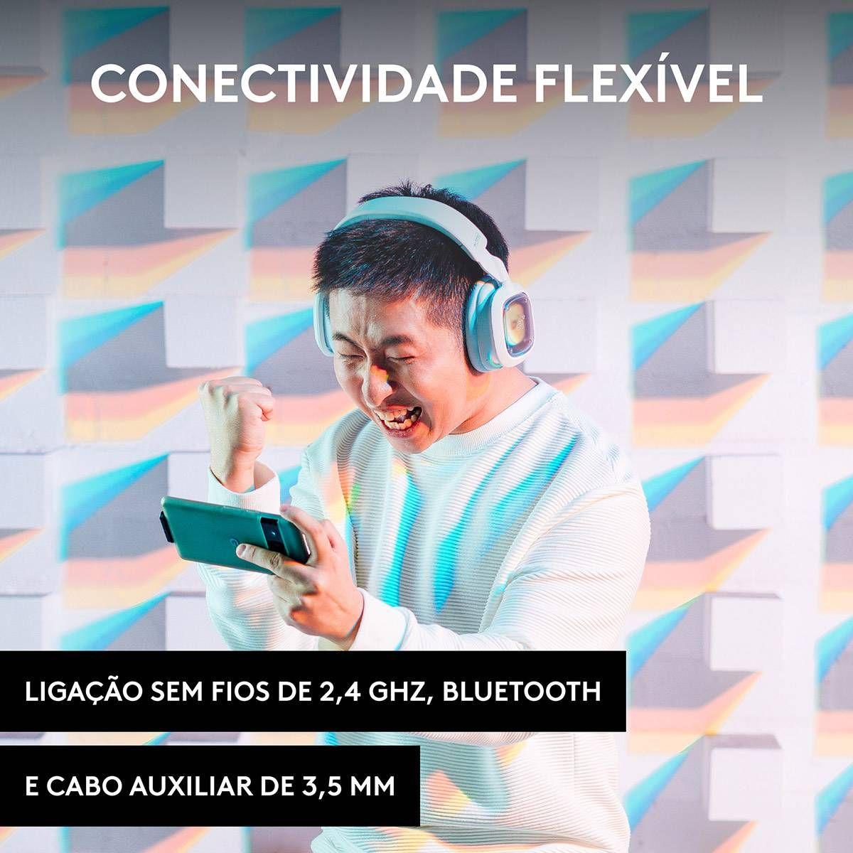 Headset Gaming LOGITECH ASTRO A30 (Binaural - Circum-aural - USB-A - Branco), miniatura 3