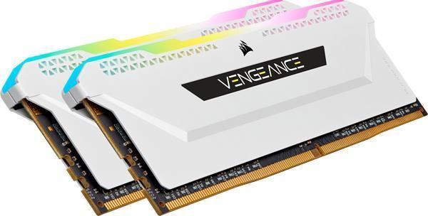 Memória RAM CORSAIR CMH32GX4M2E3200C16W (3200 MHz - 32 GB - DIMM)