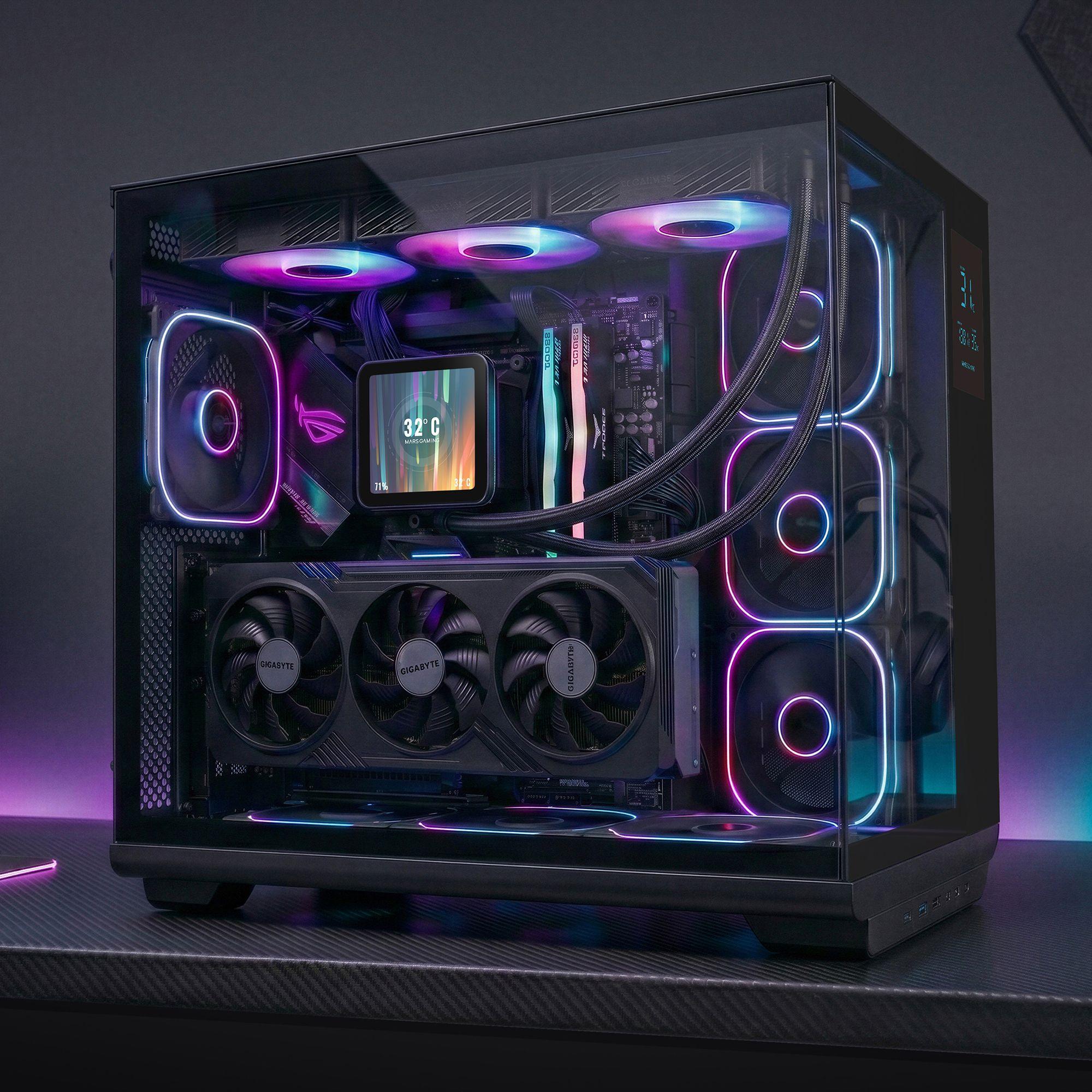 Caixa de Computador MARS GAMING MC-REVPRO (ATX - Ecrã LCD 4,3" - Preto) — miniatura 5