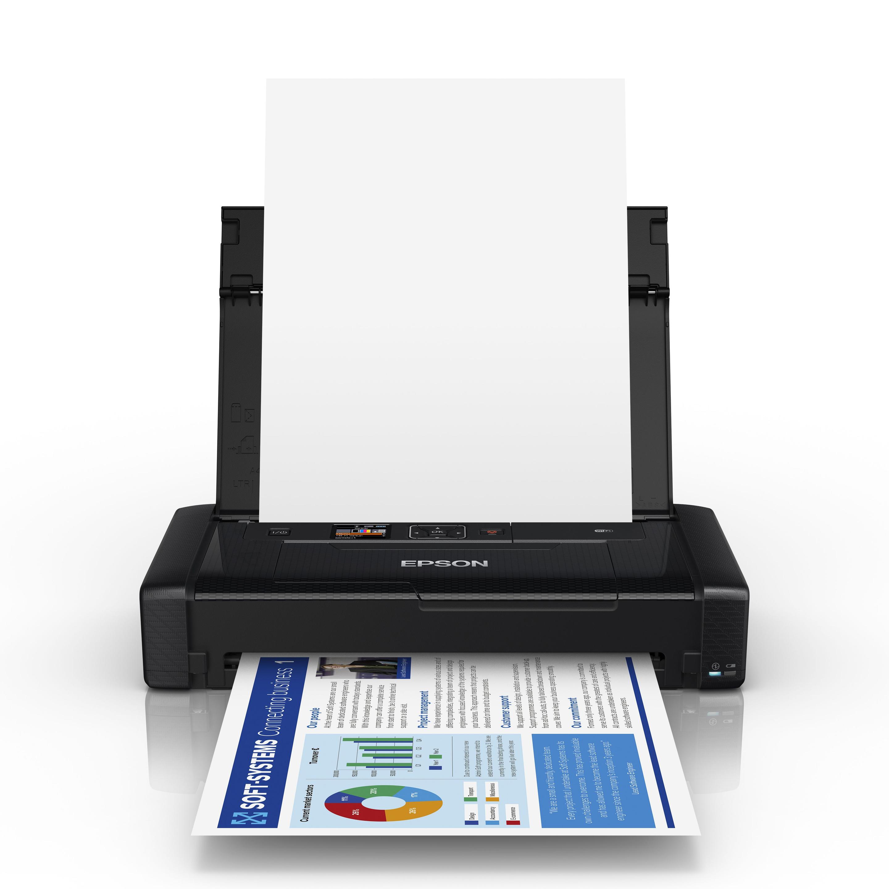 Impressora Jato de Tinta Portátil EPSON WorkForce WF-110W (A4 - 20 folhas - Wi-Fi, Wi-Fi Direct, USB - Preto) — miniatura 9