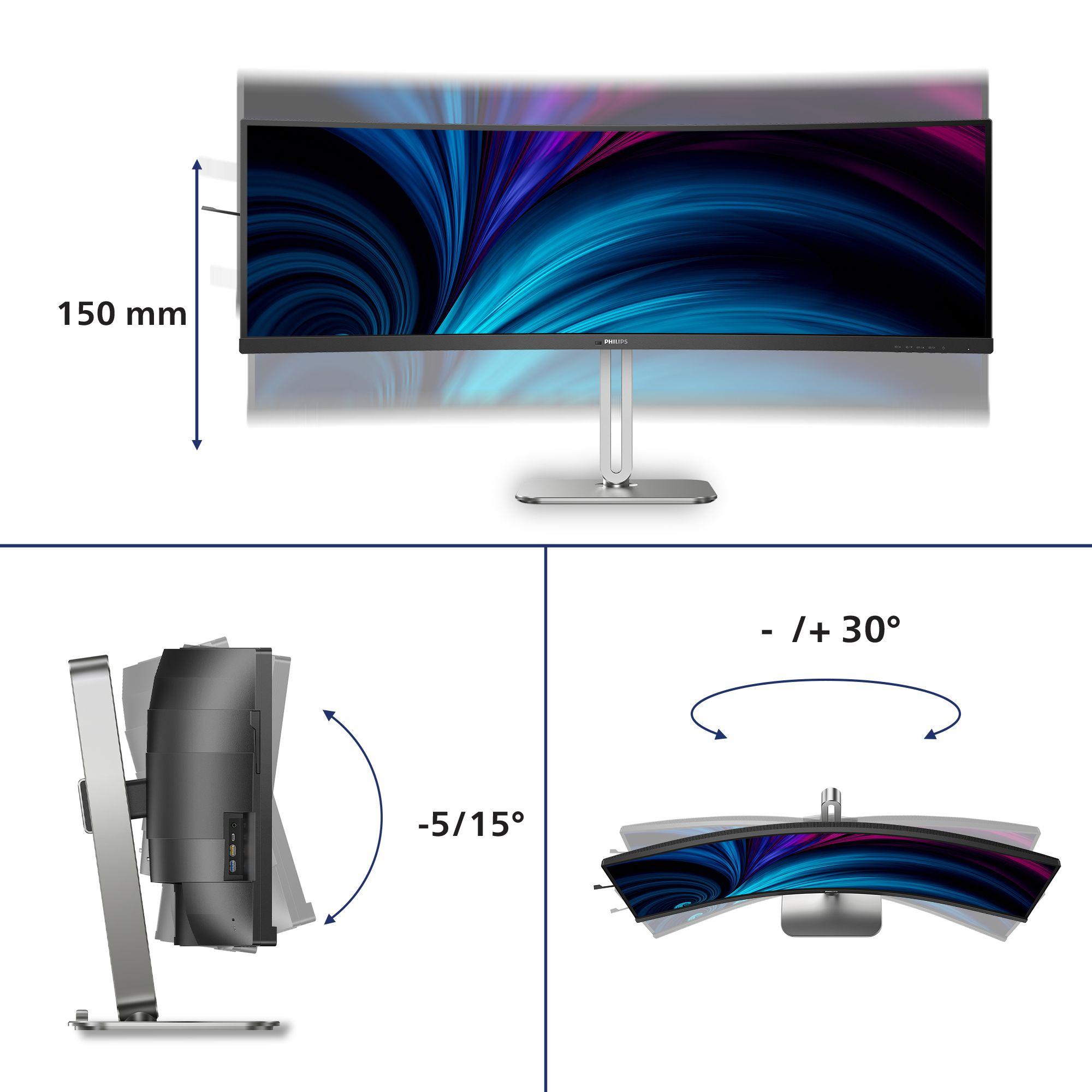 Monitor PHILIPS 5000 Series 49B2U5900CH/00 (48,8" - VA - 75 Hz - Preto) — miniatura 3
