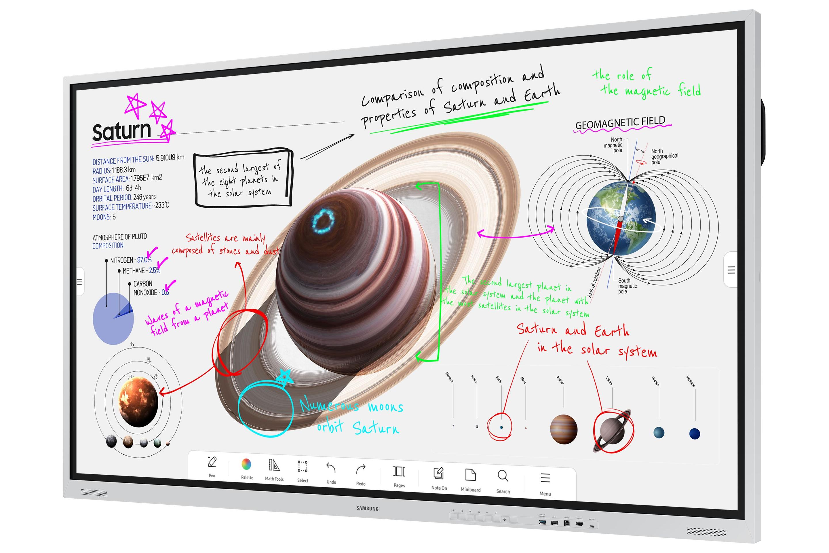 Quadro Interativo SAMSUNG Flip Pro WM85B (85" - 4K Ultra HD - Branco e Cinzento) — miniatura 2