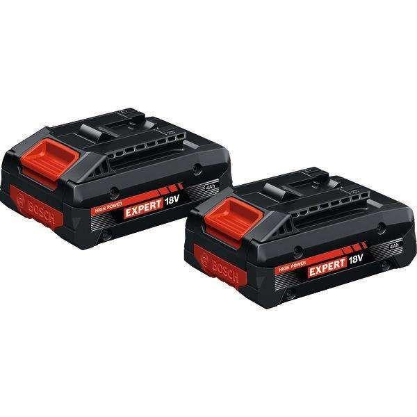 Conjunto de Baterias BOSCH EXBA18V-40 (Preto/Vermelho)