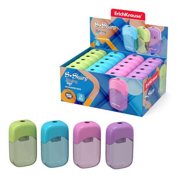Apontador de Lápis ERICHKRAUSE S-Sharp (Aço - Cores Sortidas)