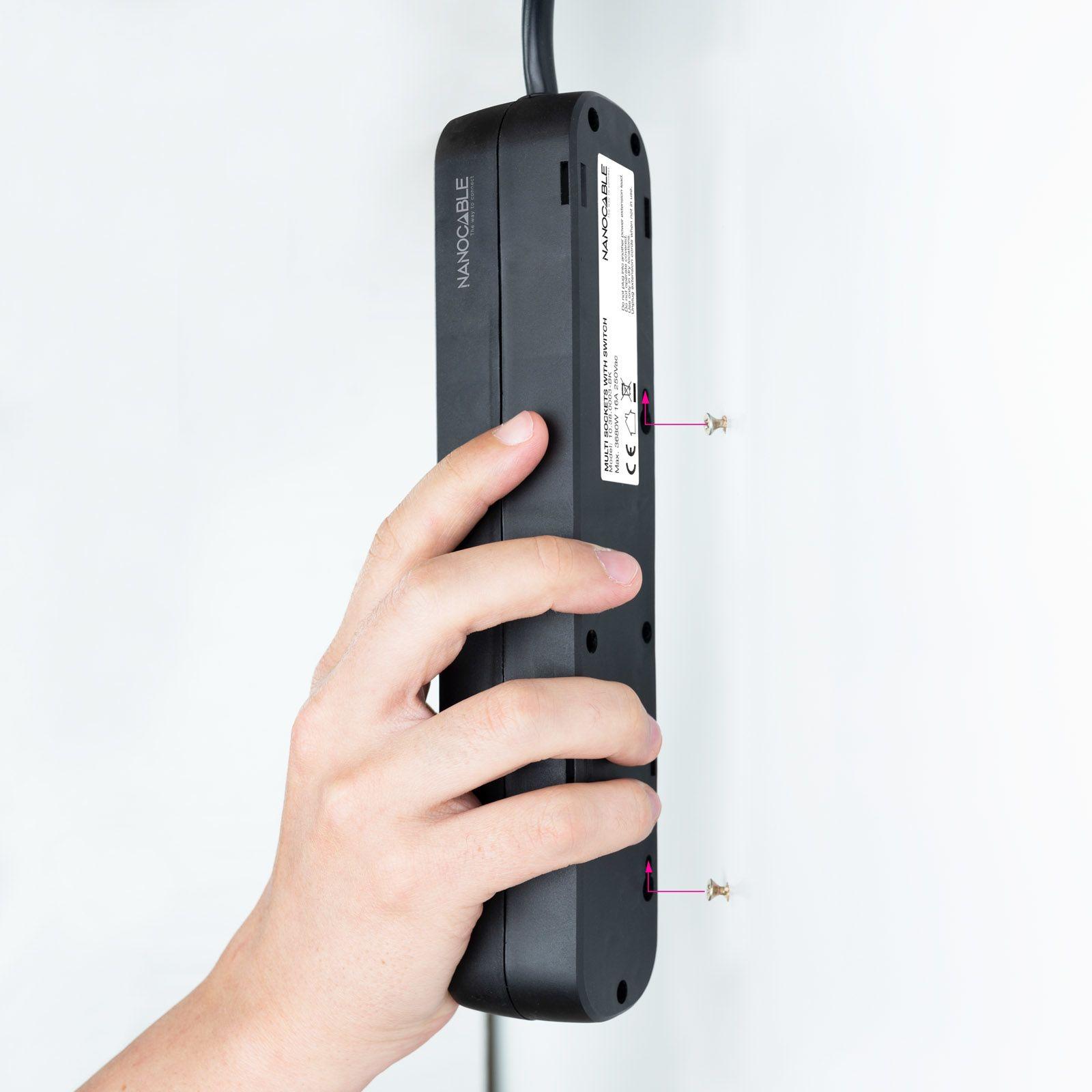 Extensão Elétrica NANOCABLE 10.38.0003-BK (Preto) — miniatura 5