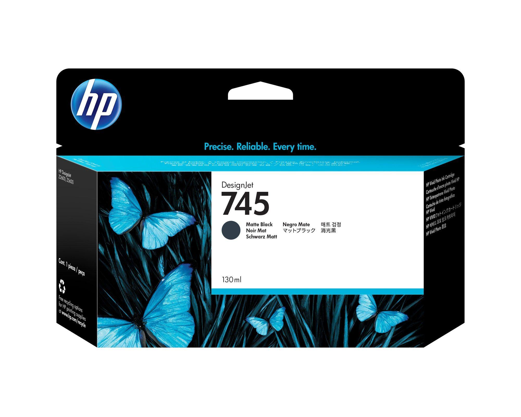 Tinteiro HP DesignJet 745 F9J99A (Preto Mate), imagem 1