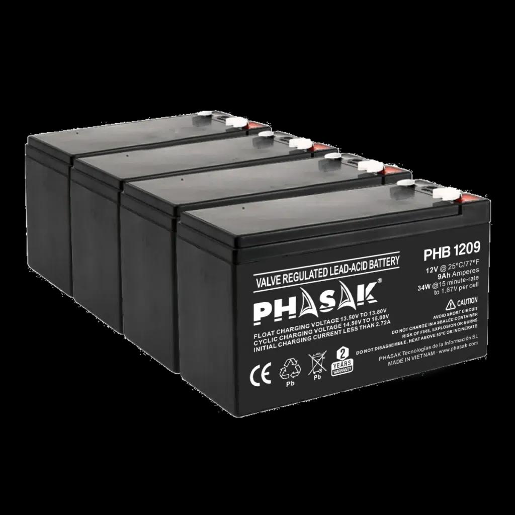 Bateria UPS PHASAK PHB 1209 (F2 - Preto) — miniatura 3