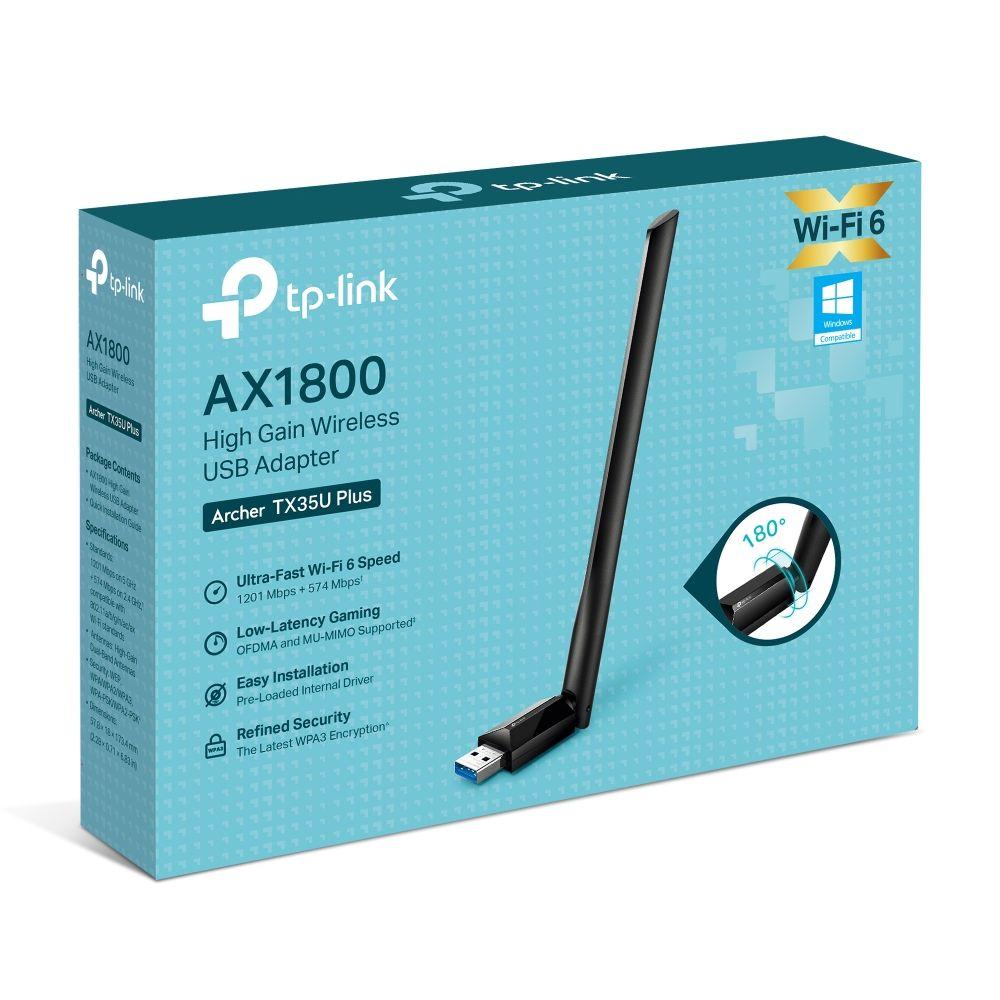 Adaptador USB Wi-Fi TP-LINK Archer TX35U Plus (Wi-Fi 6 - 1201 Mbit/s - Banda dupla - Preto) — miniatura 6