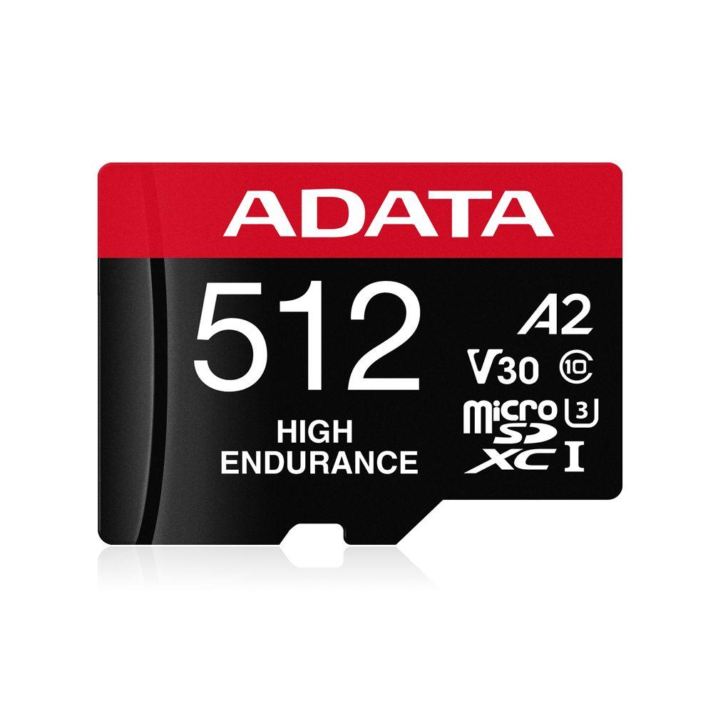 Cartão de Memória ADATA High Endurance AUSDX512GUI3V30SHA2-RA1 (512GB - Classe 10 - 100 MB/s - Preto/Vermelho), miniatura 2