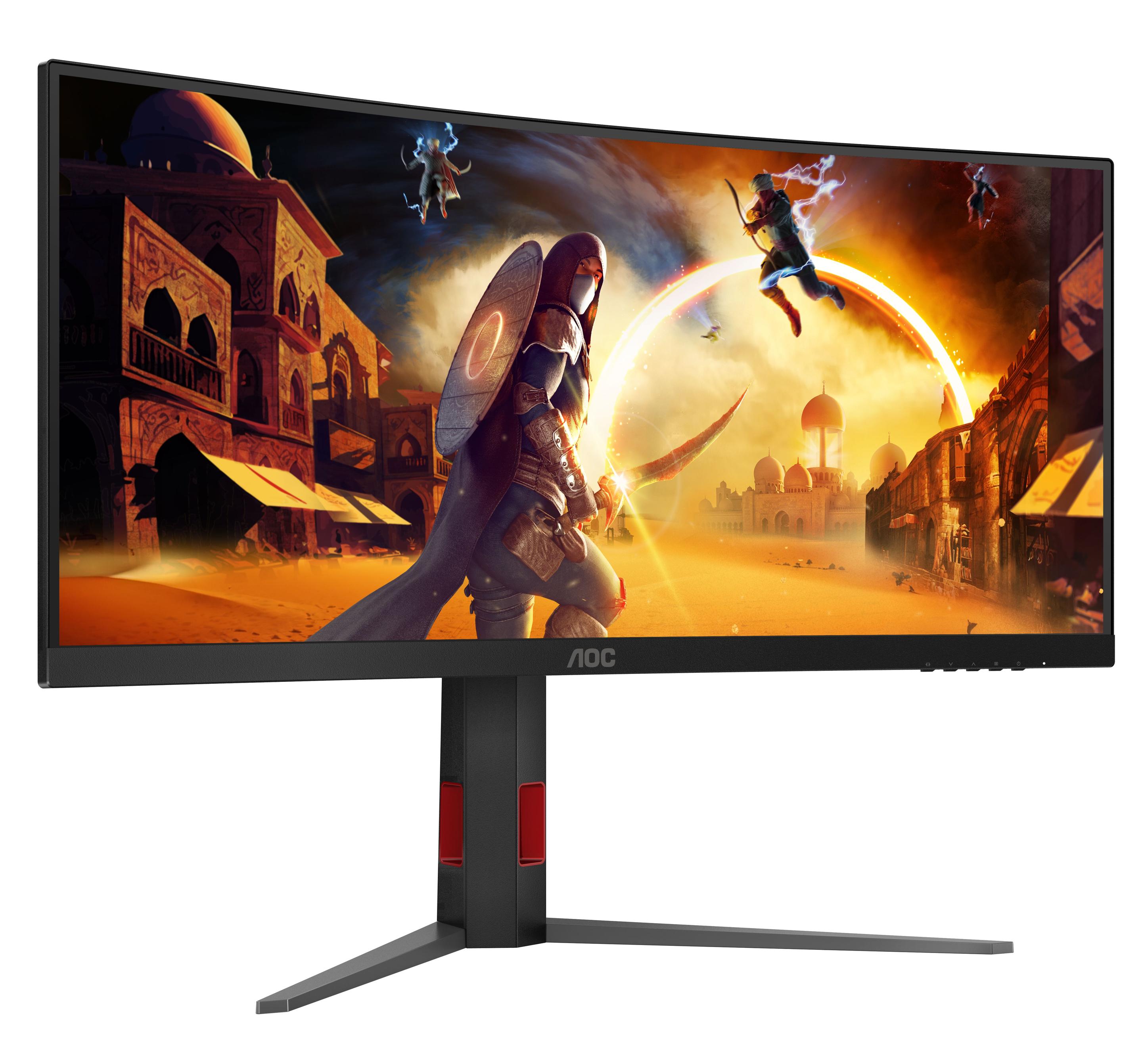 Monitor AOC CU34G4Z (34" - Fast VA - 240 Hz - Preto/Vermelho) — miniatura 10