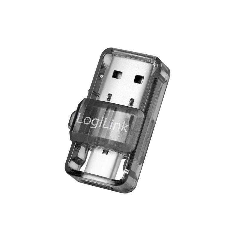 Adaptador Bluetooth LOGILINK BT0054 (USB - Cinzento, Transparente)