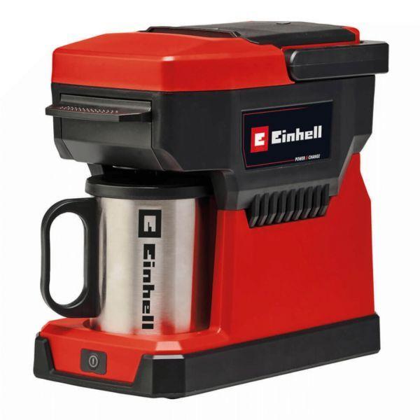 Máquina de Café Portátil EINHELL TE-CF 18 Li-Solo (Doses individuais - Preto/Vermelho)