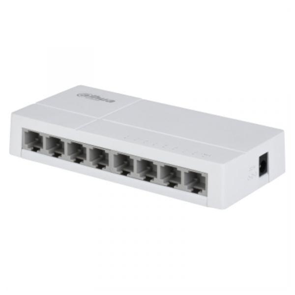 Switch DAHUA DH-SF1008 (Fast Ethernet - 10, 100 Mbit/s - 0,768 MB - Cinzento claro), miniatura 2