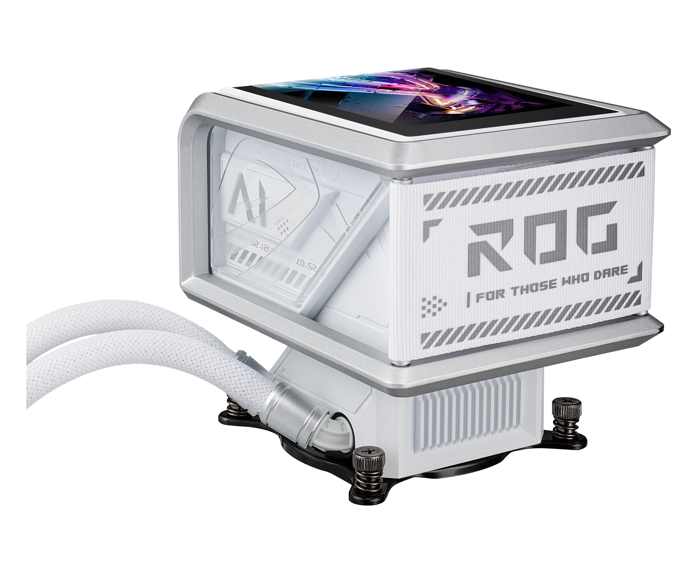 Sistema de Refrigeração Líquida Tudo-em-Um ASUS ROG Ryuo IV SLC 360 ARGB (12 cm - 2650 RPM - Multi - Branco), miniatura 8