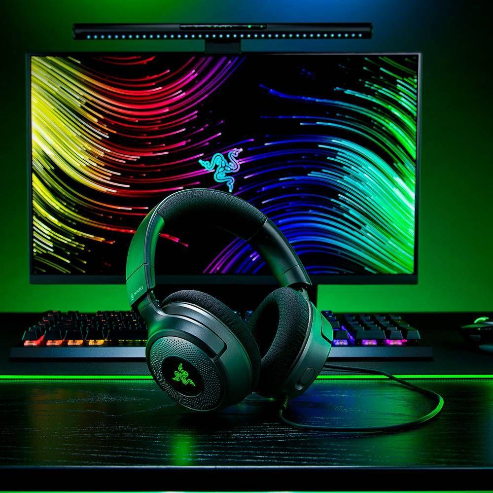 Headset Gaming RAZER Kraken V4 X (Binaural - Com fios - Supra-aural - Preto), miniatura 3