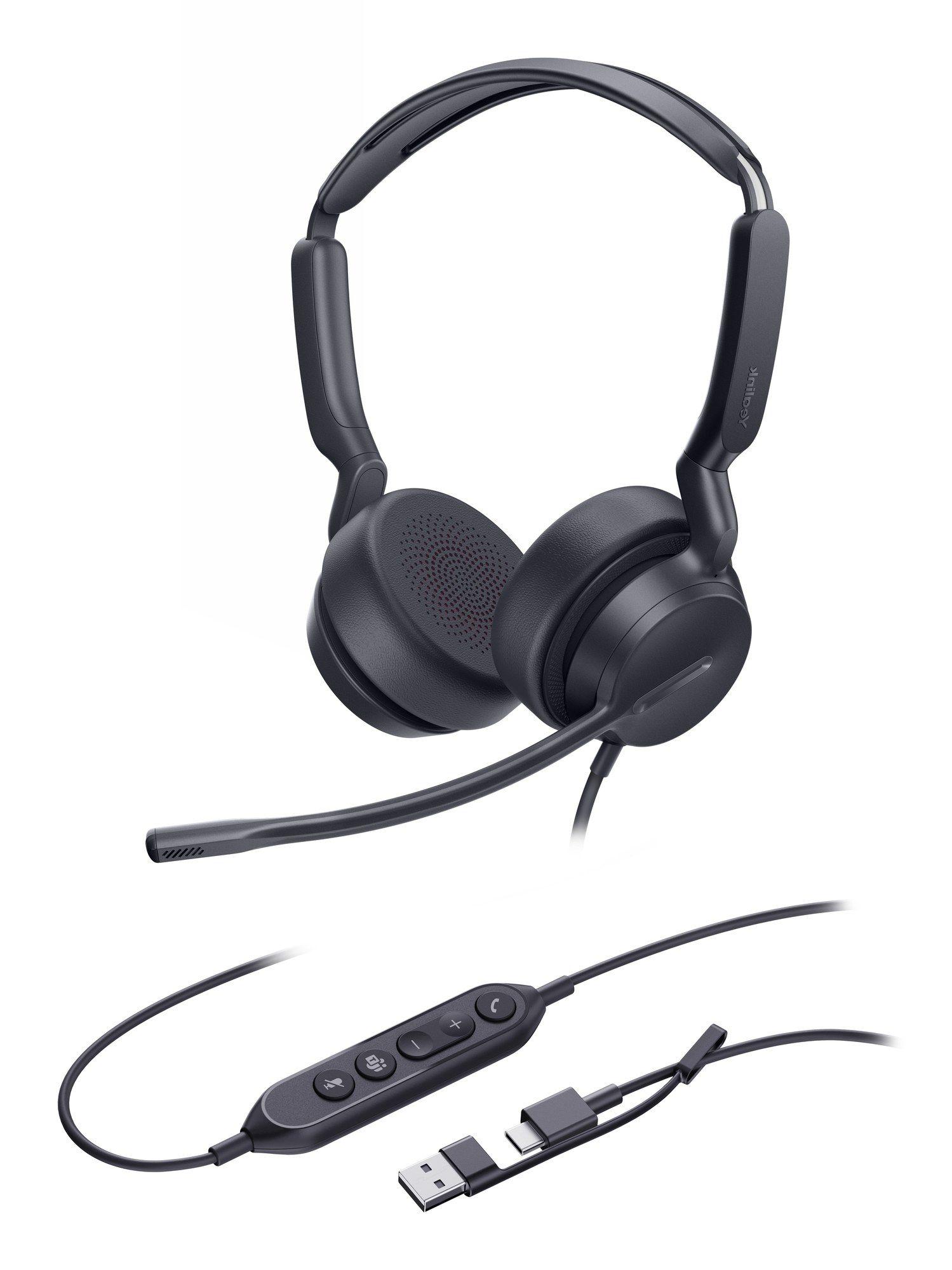 Headset YEALINK UH42 Dual Teams (Binaural - Com fios - Supra-aural - Preto), miniatura 2
