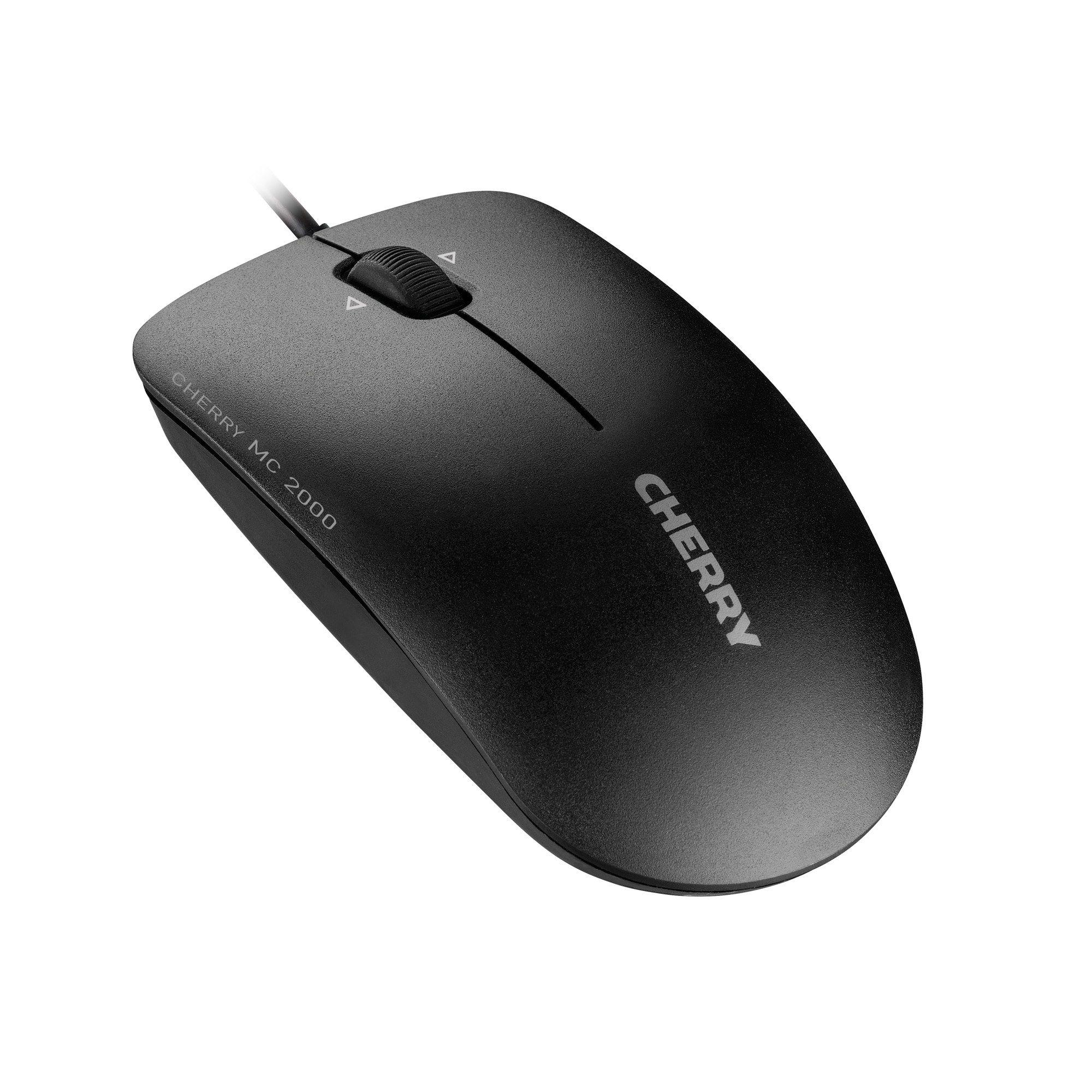 Rato CHERRY MC 2000 JM-0600-2 (Ambidestro - 1600 DPI - IR LED - Preto) — miniatura 3