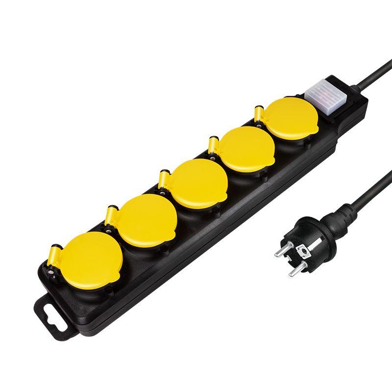 Extensão Elétrica LOGILINK LPS255 (1,5 m - Preto e Amarelo)
