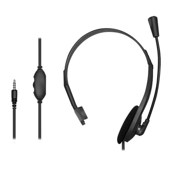 Headset Monofónico LOGILINK HS0054 (Monofónico - Com fios - Supra-aural - Preto), miniatura 2