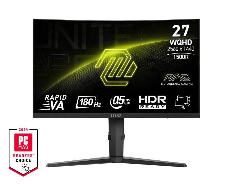 Monitor MSI MAG 275CQPFDE (27" - Rapid VA - 180 Hz - Preto) — miniatura 2