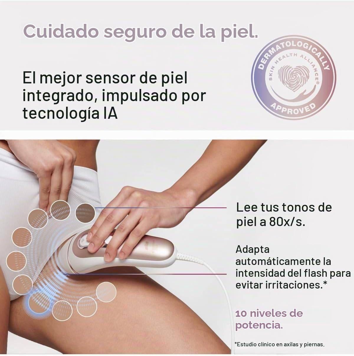 Depiladora IPL BRAUN Silk-Expert Pro PL7253 (Rosa dourado e Branco), miniatura 4