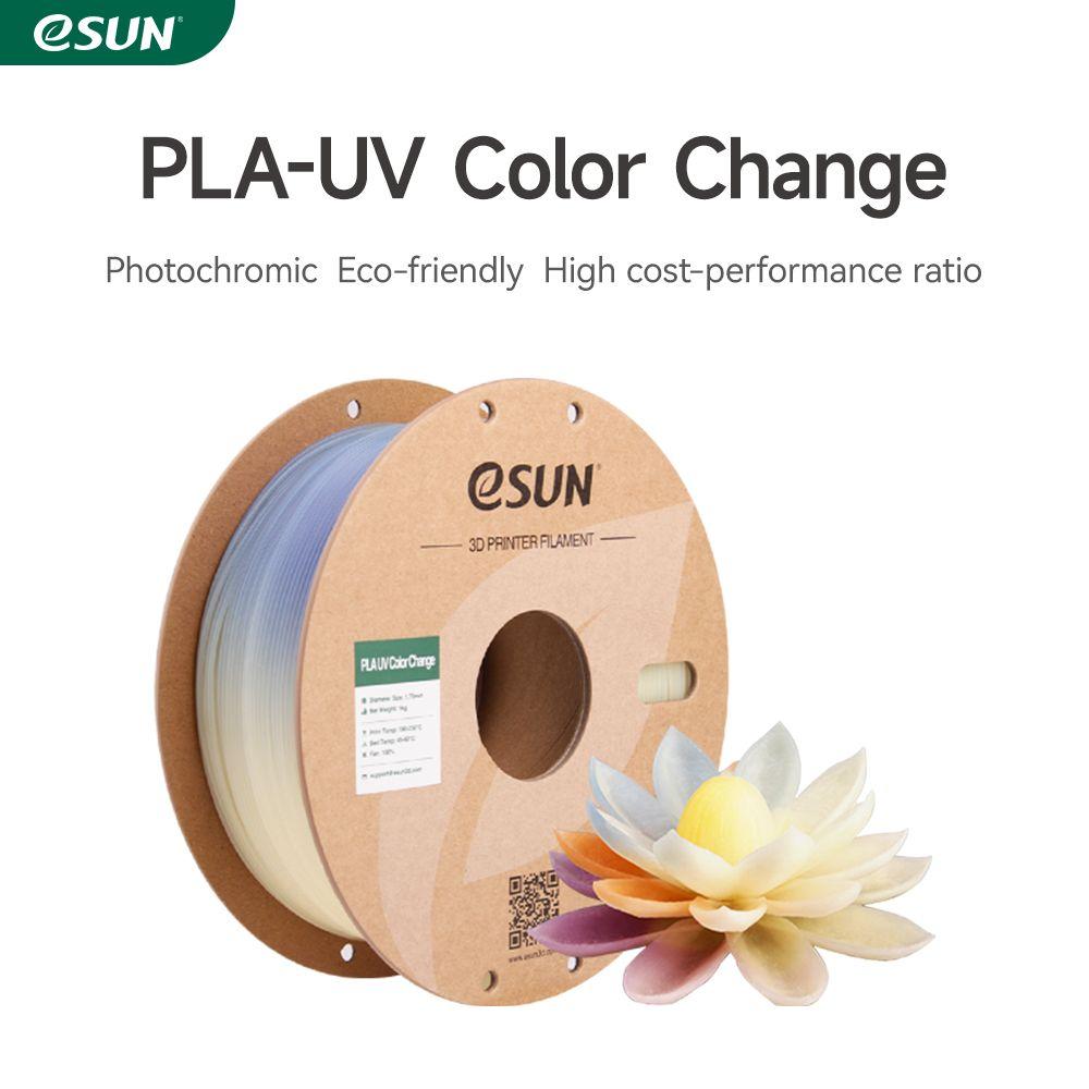 Filamento de Impressão 3D ESUN PLA-UV CC175UV-Y1P1 (Amarelo), miniatura 2