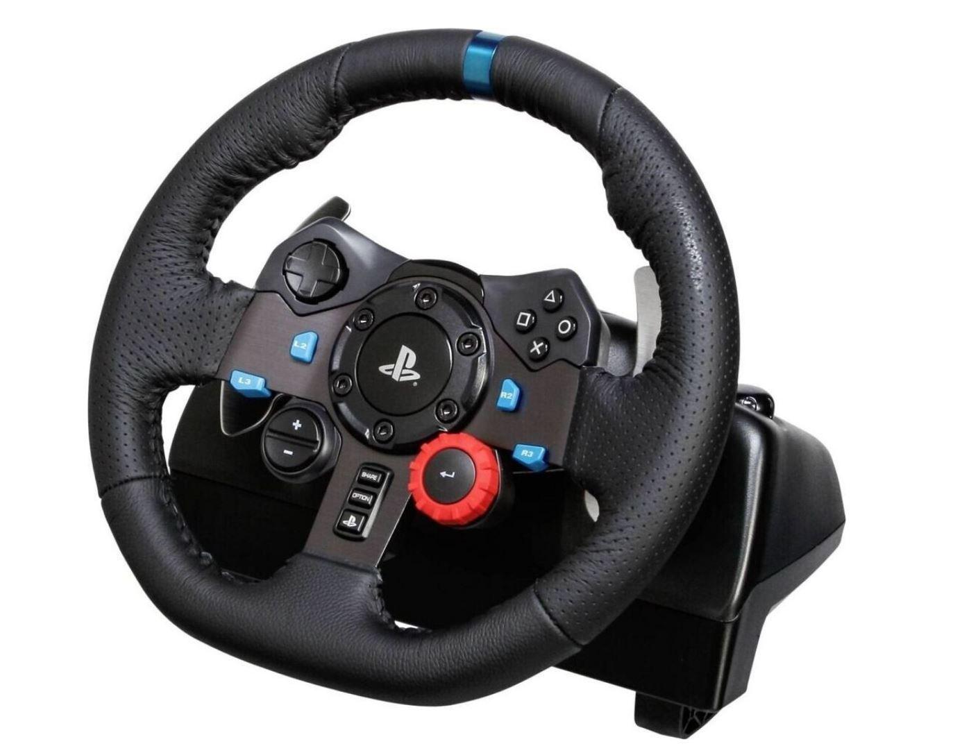 Bundle Volante e Headset Gaming LOGITECH G29 Driving Force + Astro Gaming A10 (PS5/PS4/PS3/PC - Branco/Azul)