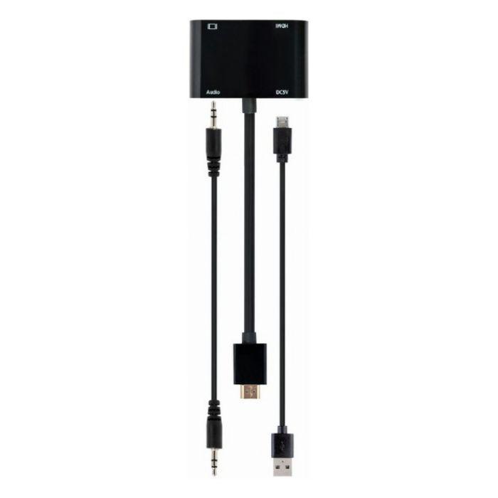 Adaptador HDMI Multiporta GEMBIRD A-HDMIM-HDMIFVGAF-01 (0,15 m - Preto), miniatura 5