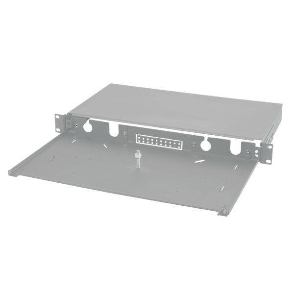 Painel de Patch de Fibra Ótica LOGILINK FB0001G (19" - 1U - 24 Portas - Deslizante - Cinzento)