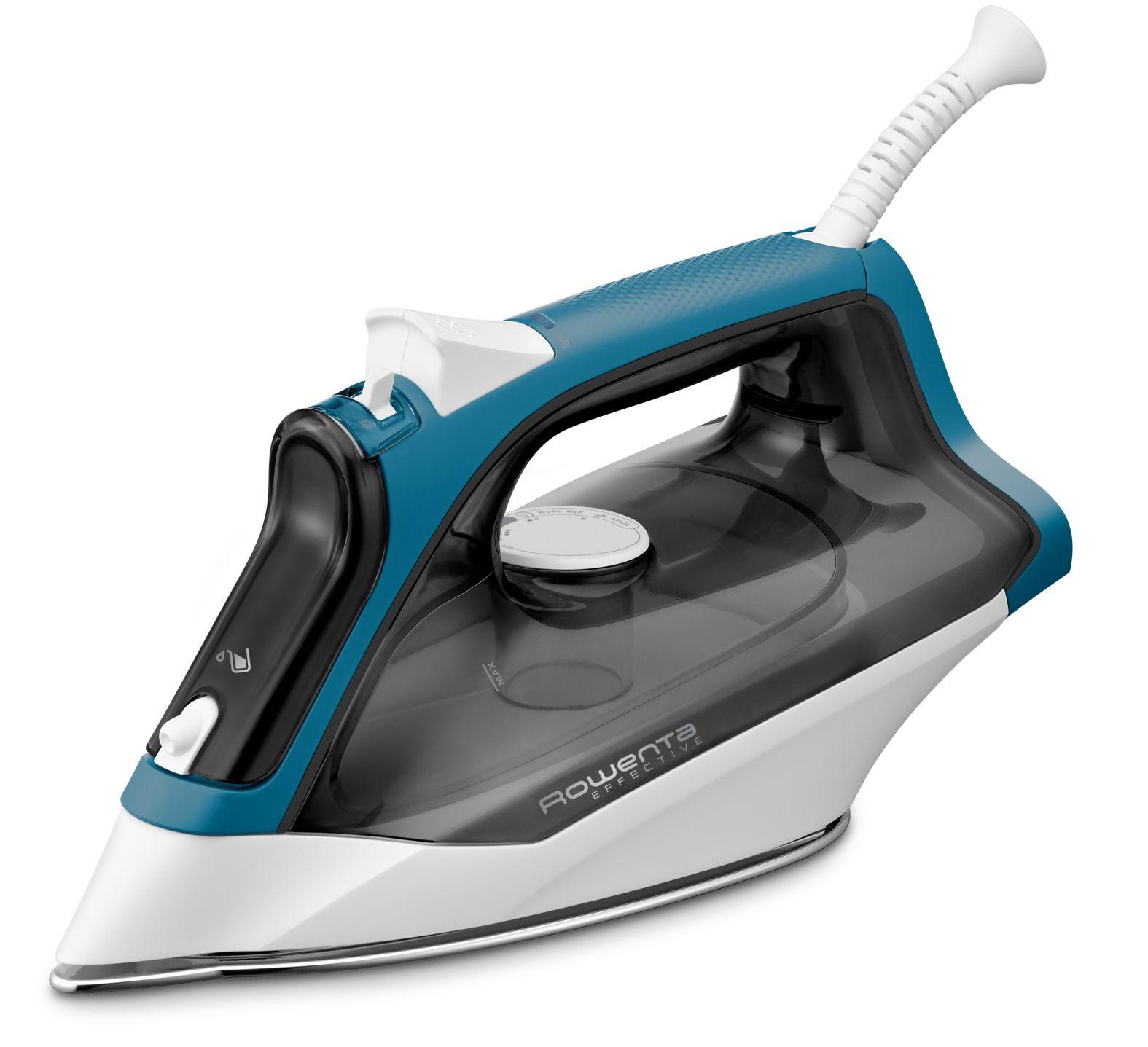 Ferro de Engomar ROWENTA DX1550D1 (2200 W - 0,25 l - Base em aço inoxidável - Azul)