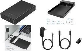 Caixa Externa SATA LOGILINK UA0460 (16 TB - 2,5/3,5 polegadas - USB-C 3.2 Gen 1 - Preto)