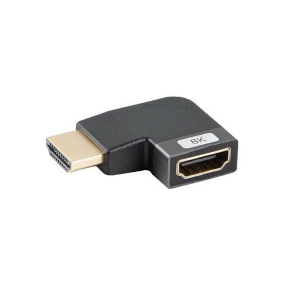 Adaptador HDMI LANBERG AD-HDMI-09 (HDMI 2.1 - 240 Hz - HDMI tipo A standard, fêmea - Preto e Prateado)