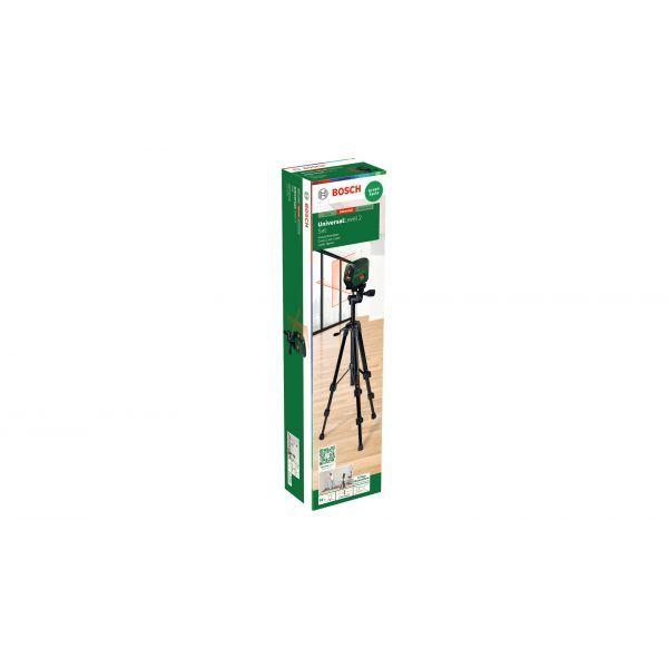 Nível Laser de Linhas Cruzadas BOSCH UniversalLevel 2 Set (1,5 V - 2 pilhas AA - AA - Preto e Verde) — miniatura 5