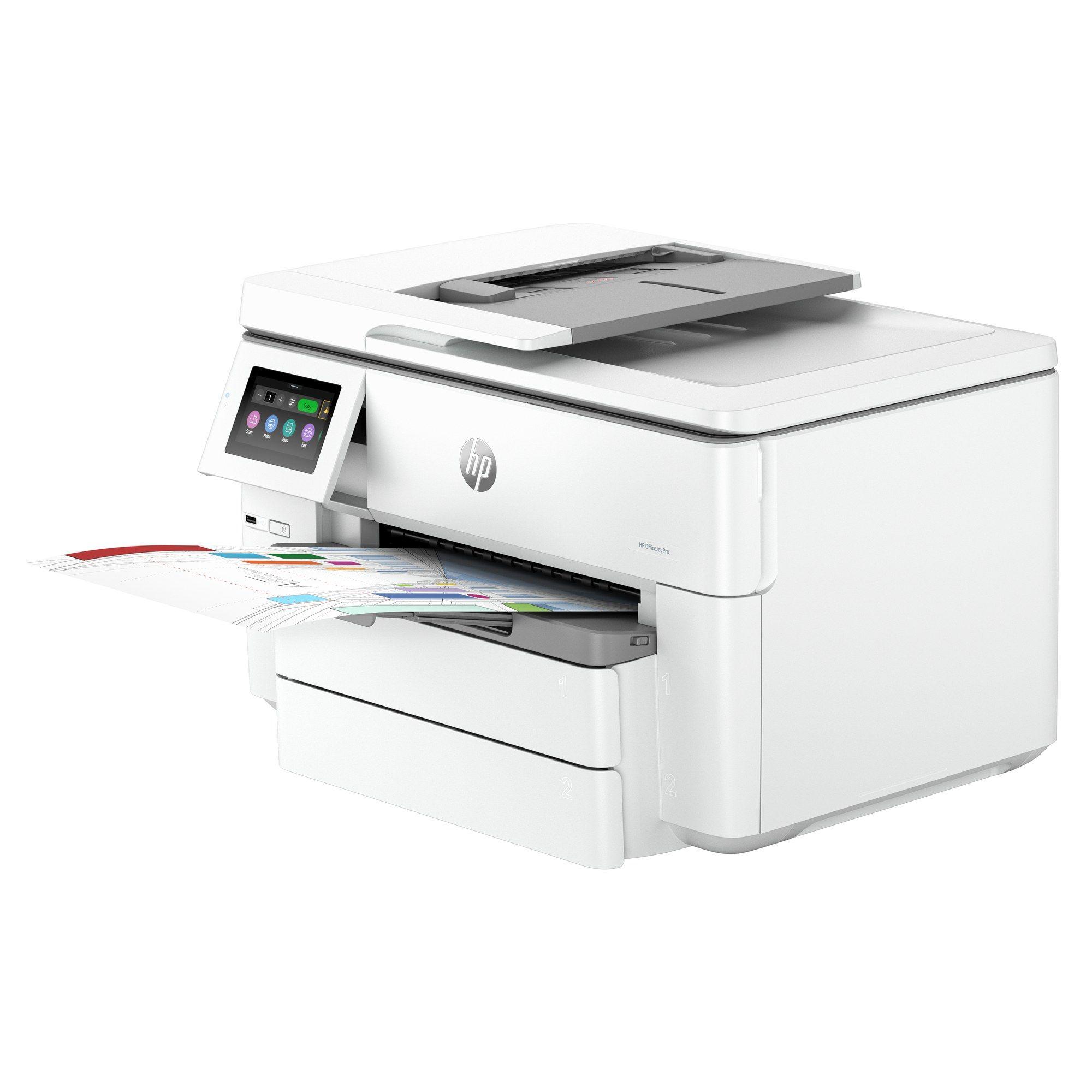 Impressora Multifunções HP OfficeJet Pro 9730 (A3 - Impressão a cores - 500 folhas - Cinzento) — miniatura 2