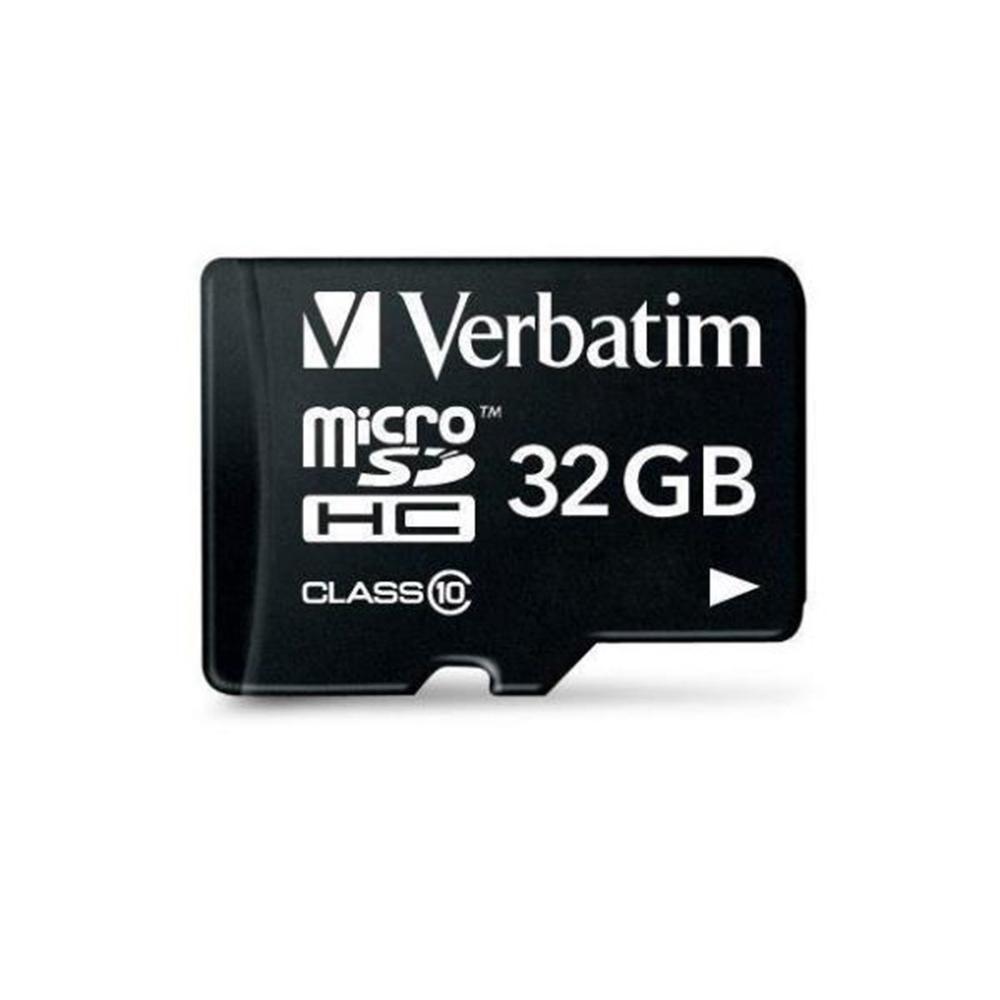Cartão de Memória VERBATIM 44083 (32GB - Classe 10 - 90 MB/s - Preto)