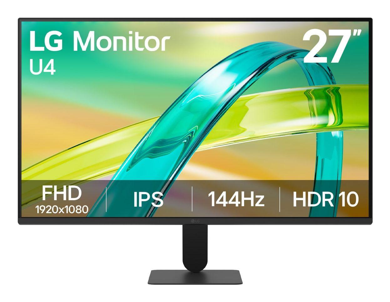 Monitor LG 27U411B-B (27" - IPS - 144 Hz - Preto)