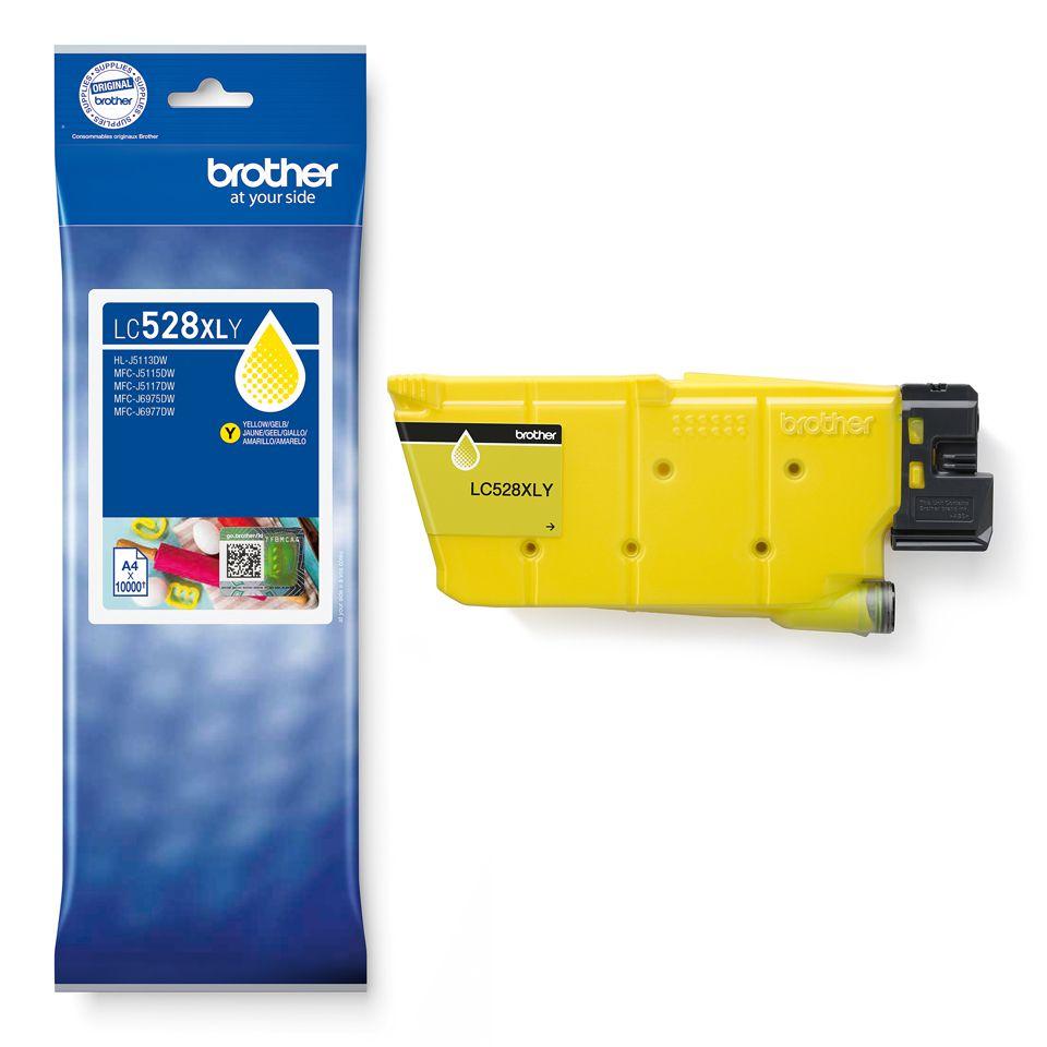 Tinteiro BROTHER LC528XLY (10000 páginas - Amarelo), miniatura 2