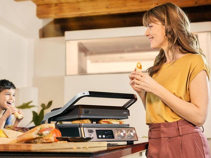 Grelhador Elétrico BRAUN MultiGrill 7 CG 7040 (Altura 17,3 cm - Preto/Inox), miniatura 3