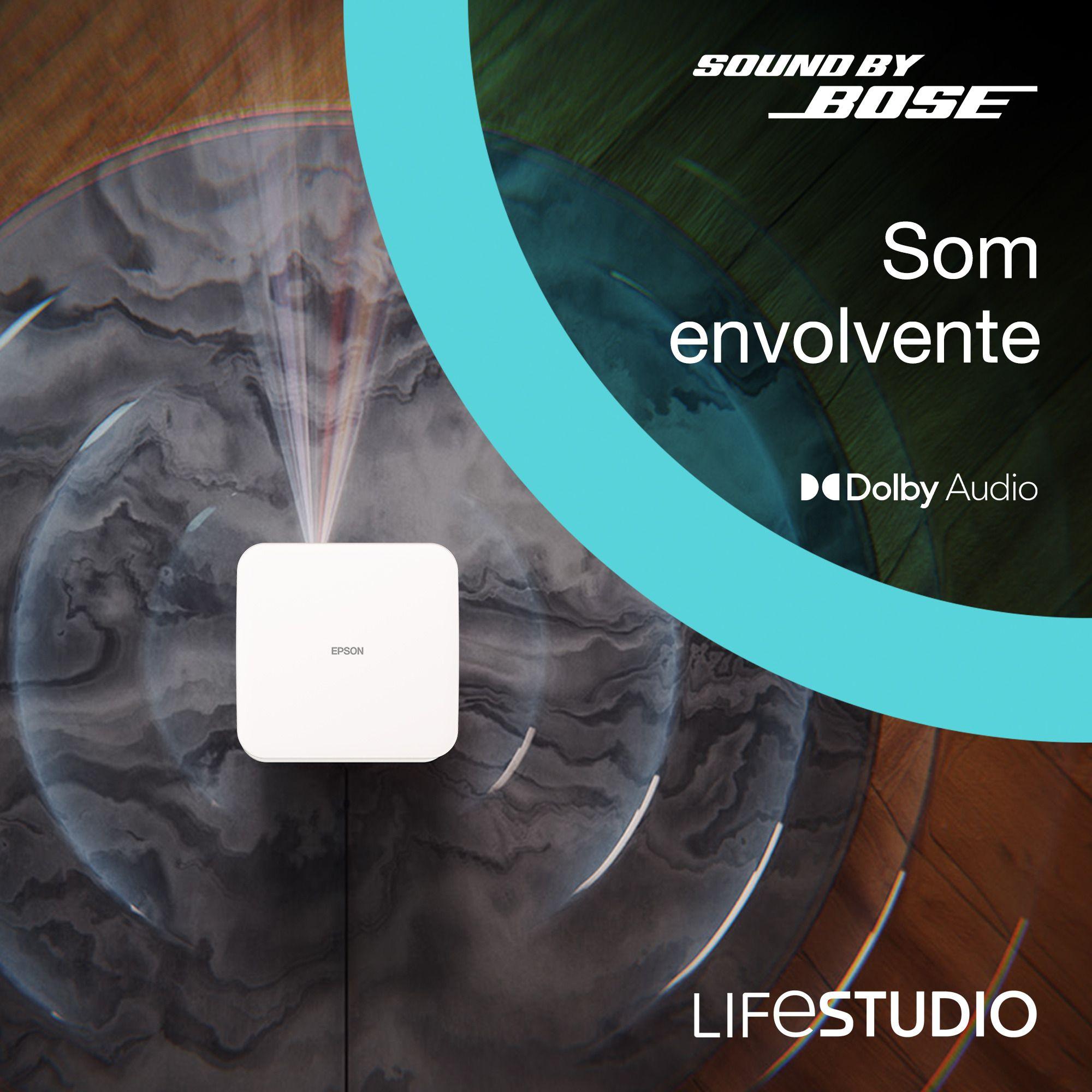 Projetor EPSON Lifestudio Pop EF-61W (1080p - 30 a 150 polegadas - Google TV - Branco), miniatura 4