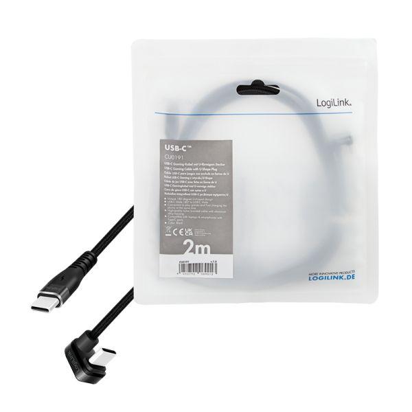 Cabo USB-C LOGILINK CU0191 (2 m - USB-C - Preto), miniatura 6