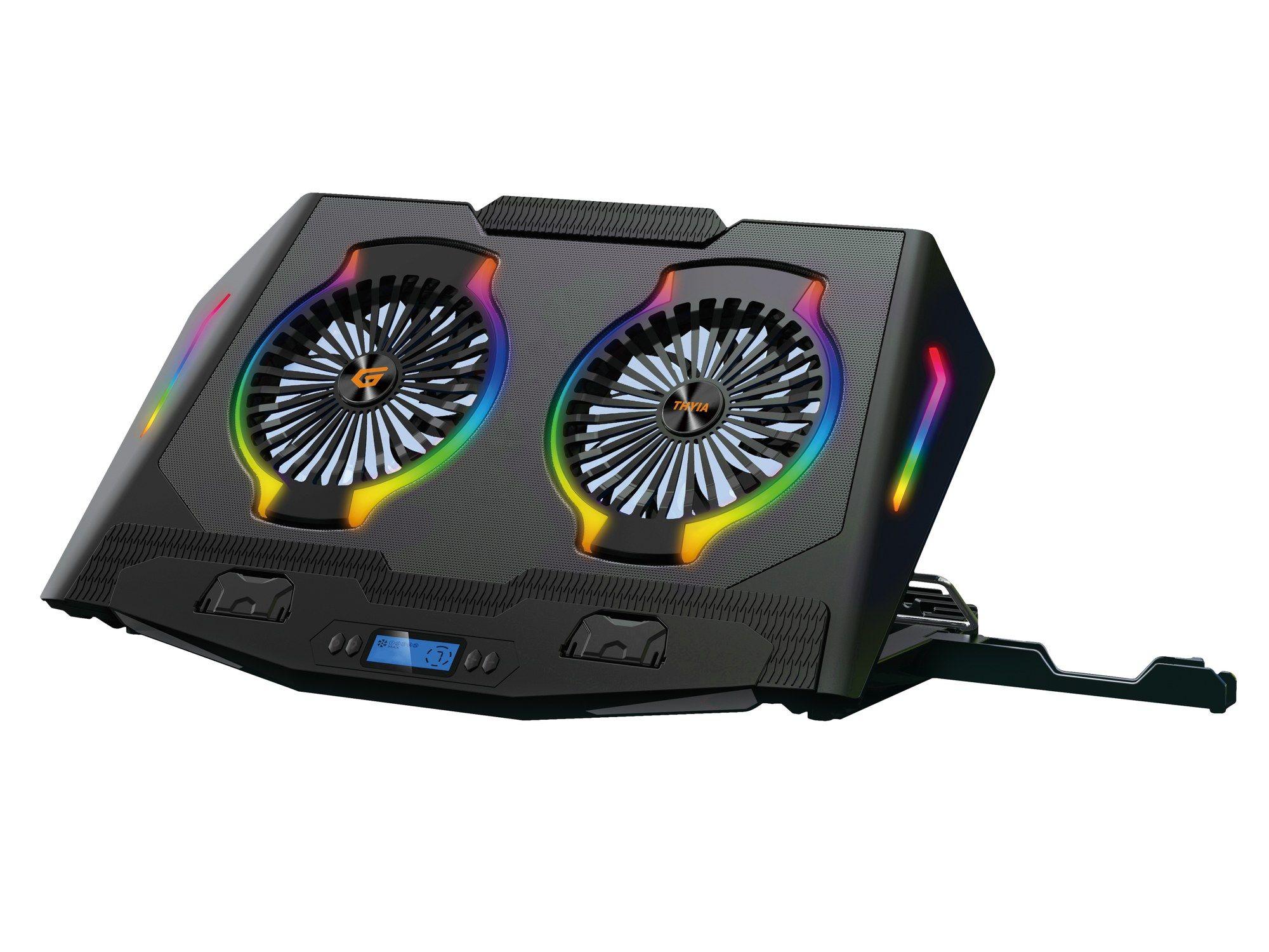 Base de Refrigeração para Portátil CONCEPTRONIC THYIA02B (17" - 2 Ventoinhas - Preto)