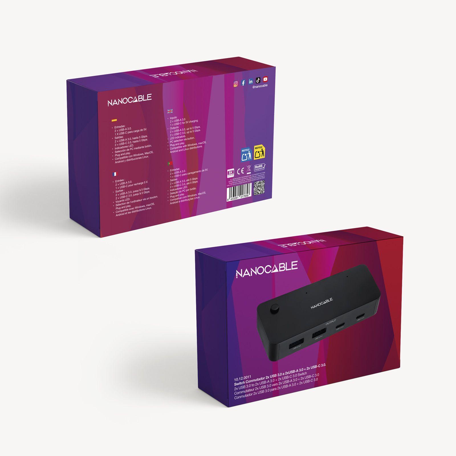 Switch KVM NANOCABLE 10.12.0011 (Preto) — miniatura 7