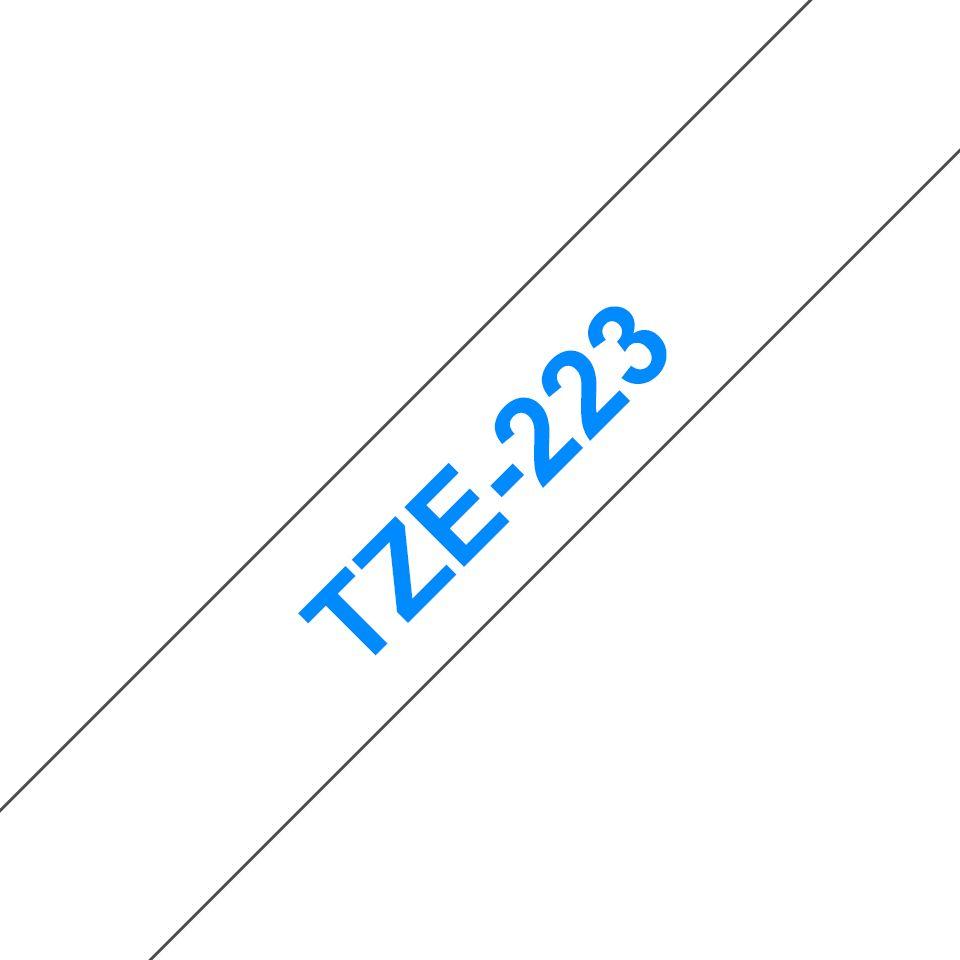 Fita de Impressão BROTHER TZe-223 (Azul sobre Branco)