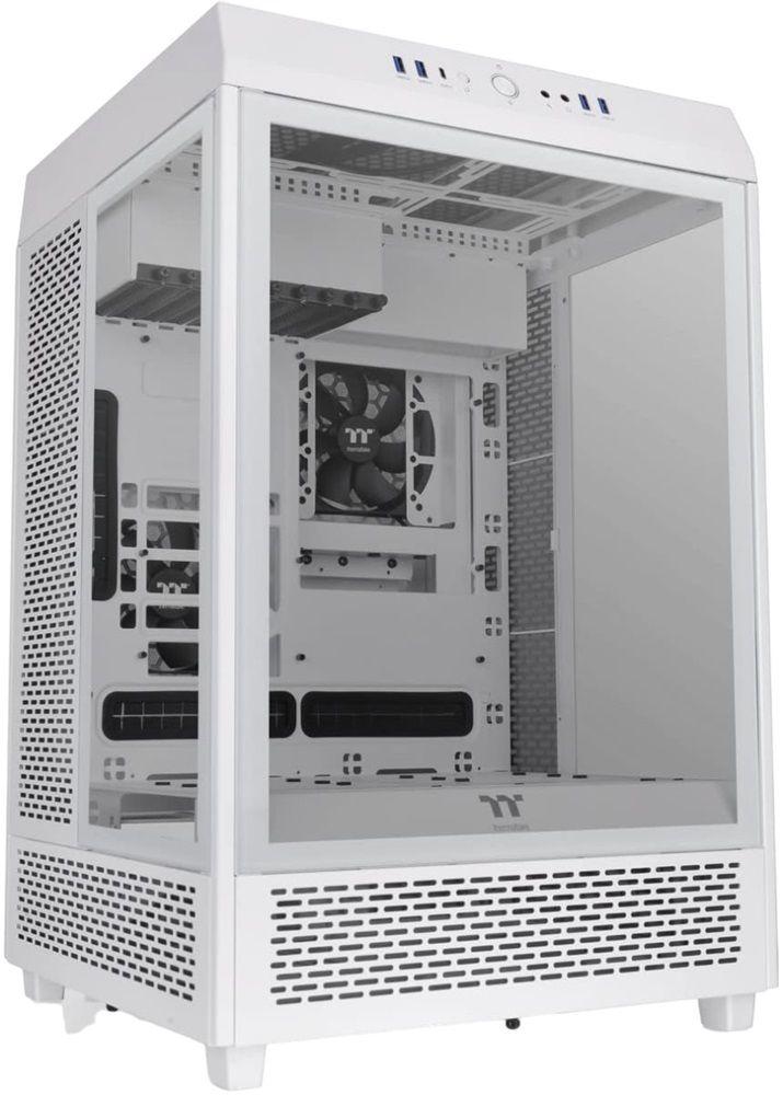 Caixa PC THERMALTAKE The Tower 500 Snow White (PS2 - 2,5" - SPCC, vidro temperado - Branco) — miniatura 3
