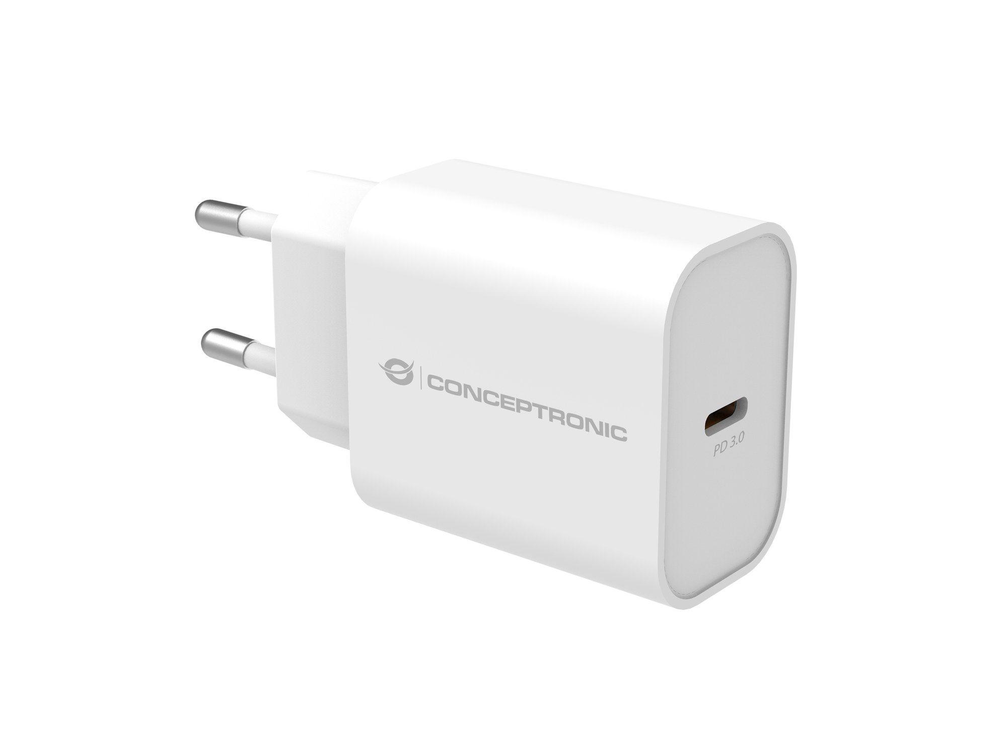 Carregador USB-C CONCEPTRONIC ALTHEA10W (Universal - CA - Branco)