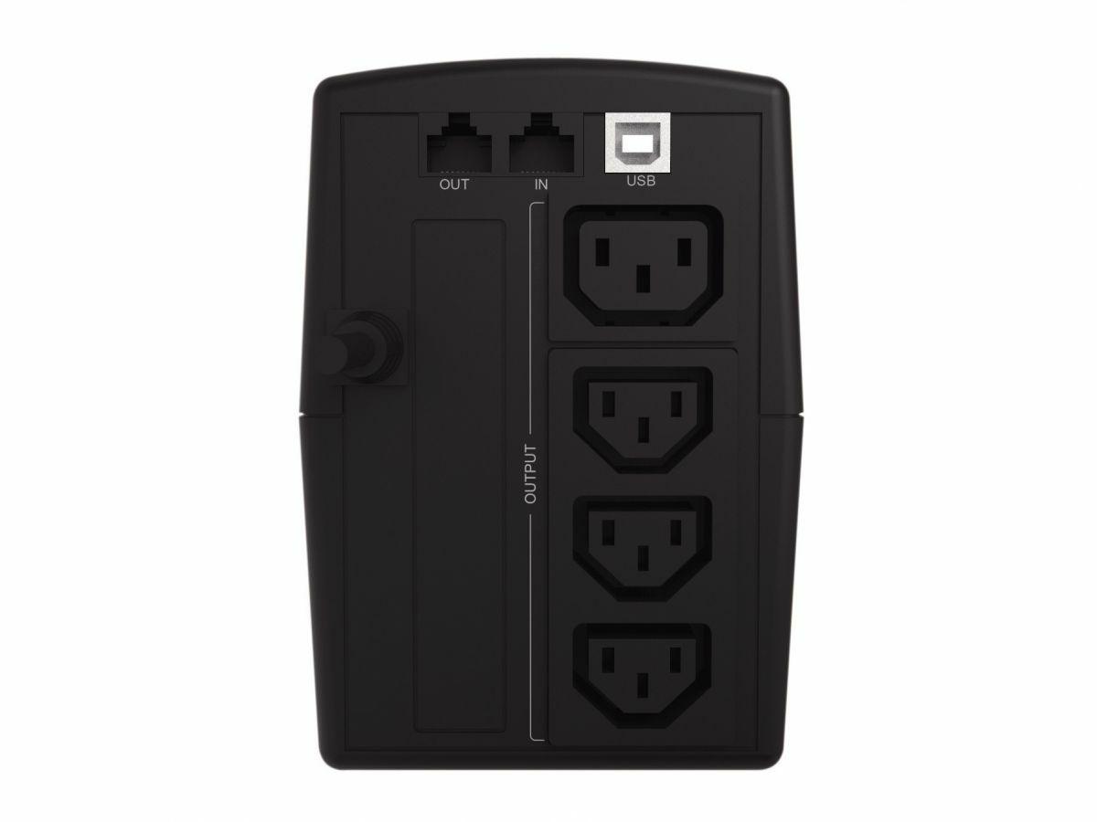 UPS de Linha Interativa CONCEPTRONIC ZEUS07E (1 USB 2.0, tipo USB-B - IEC C13 - Preto) — miniatura 2