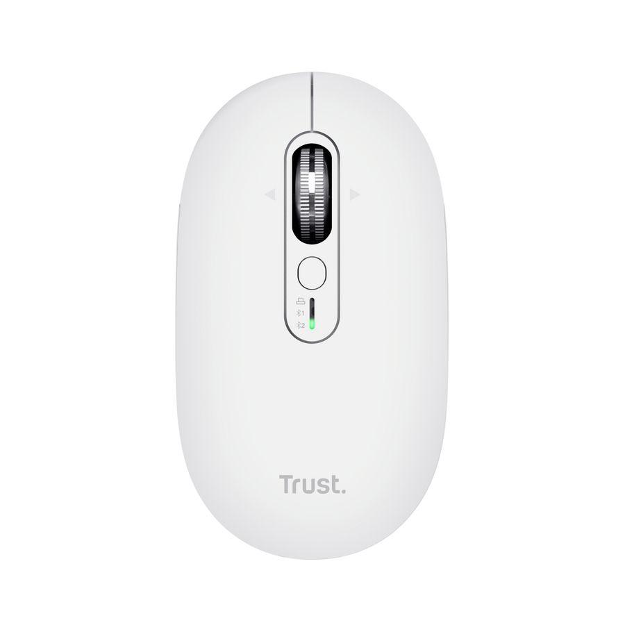 Rato TRUST Seron (Ambidestro - 3200 DPI - Ótico - Branco)